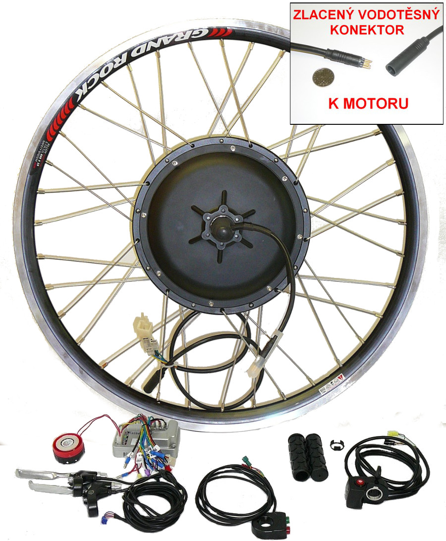Konverzný kit 750W / 36V - 1000W / 48V predné koleso - Remerx Edition