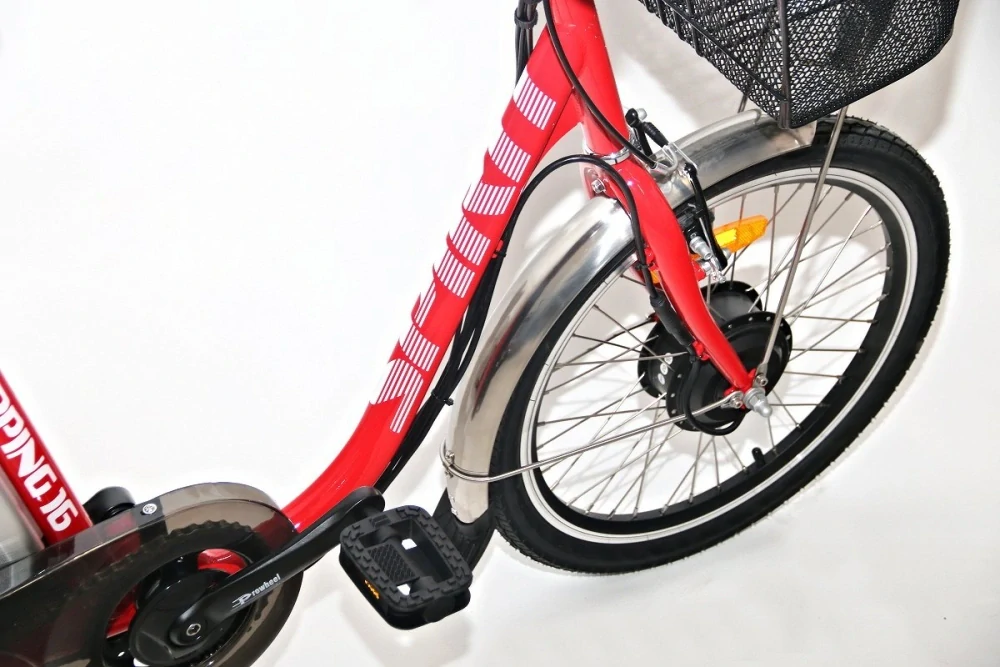 Elektrobicykel Spirit SHOPPING 2, trojkolka, červená